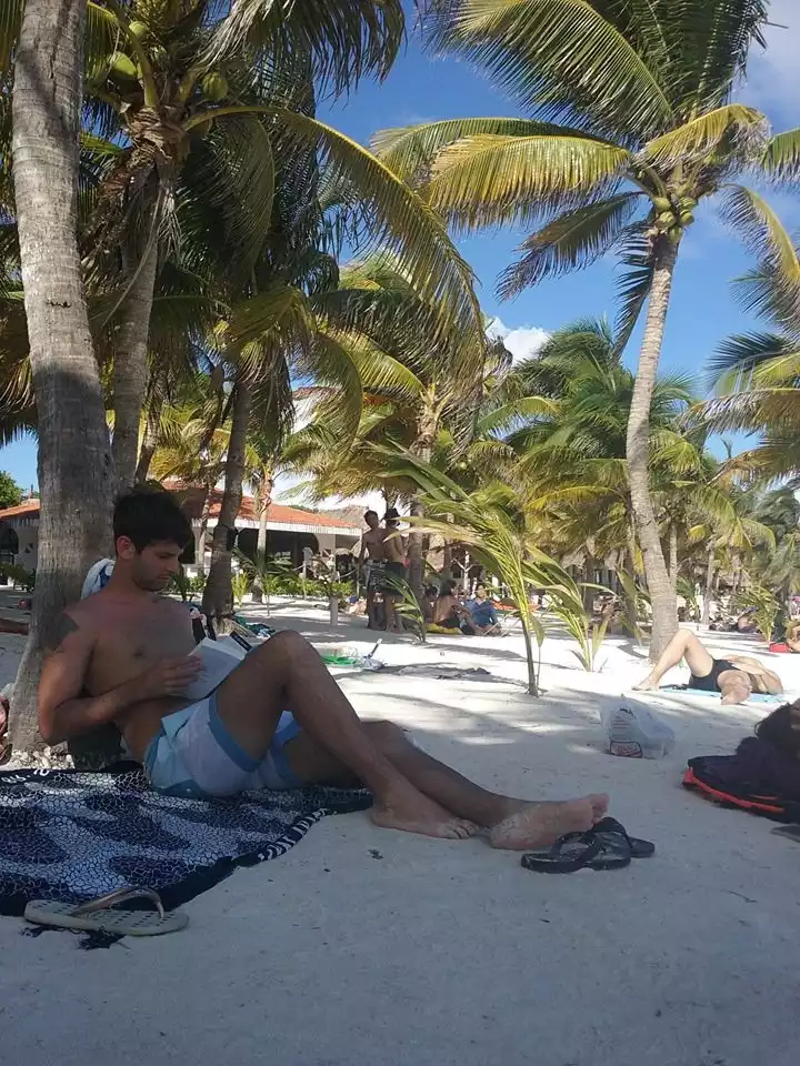 Relax en Akumal Beach, Quintana Roo, México.