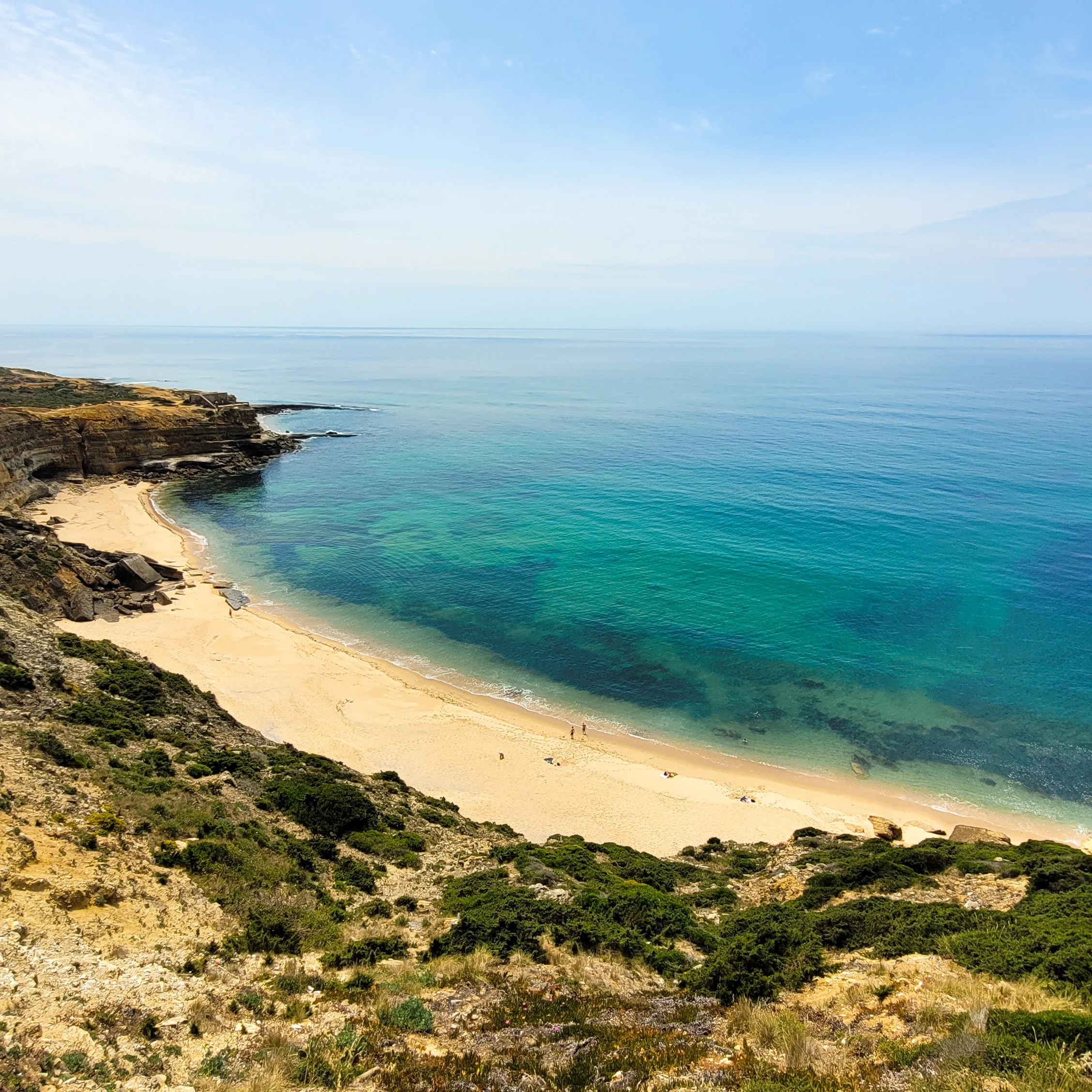 Playa Ribeira d'Ilhas, Ericeira, Portugal.