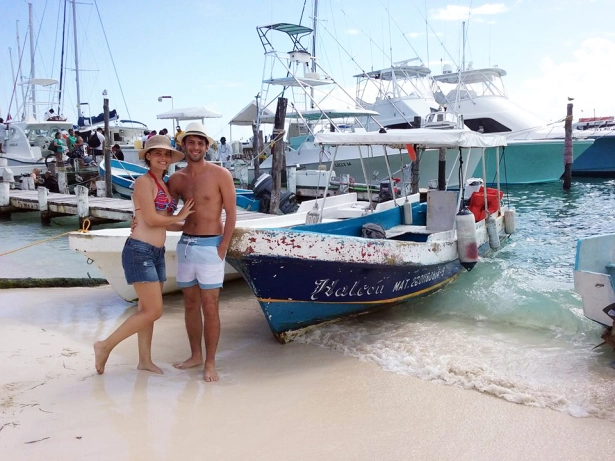 Embarcadero de Isla Mujeres, Quintana Roo, México.