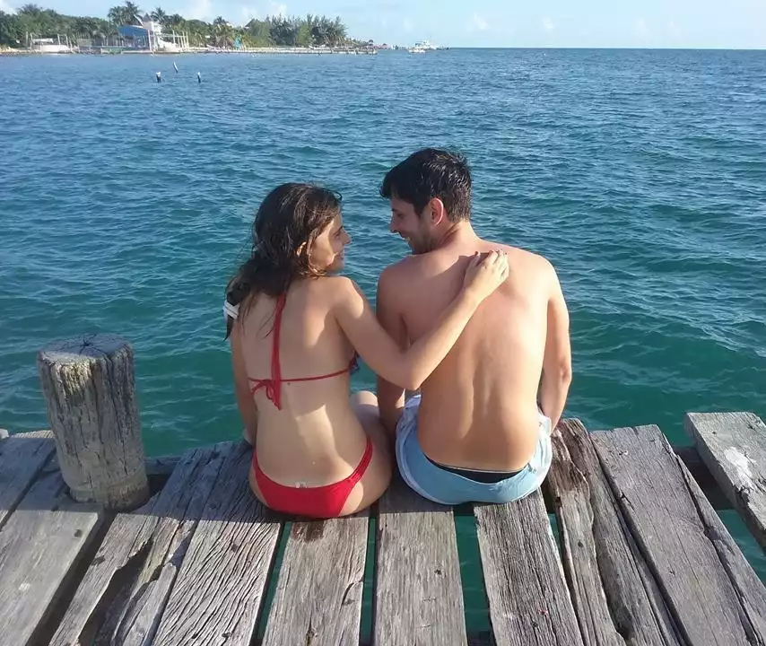 Playa Tiburón, Isla Mujeres, Quintana Roo, México.